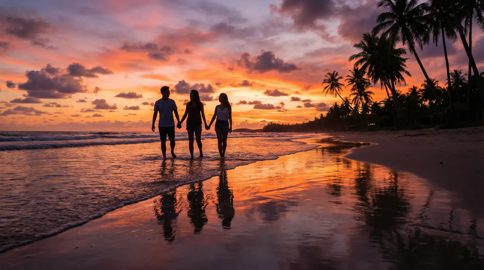爱情岛论坛路线一二号路线 日落沙滩漫步